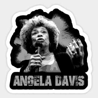 Angela Quotes Inspirational T-Shirt for Social Justice Advocates Sticker